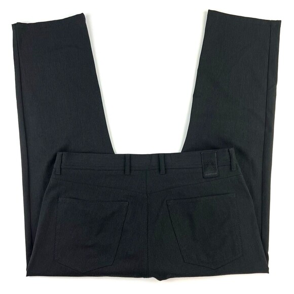 Alberto Ceramica Pants Mens Stone Modern Fit Black Pinstripe Stretch Sz 34x27.5 - Picture 2 of 9